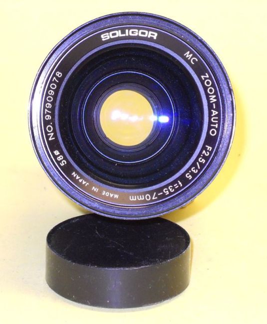 Soligor Capuchon D'Objectif 70Mm Slip On En Aluminium